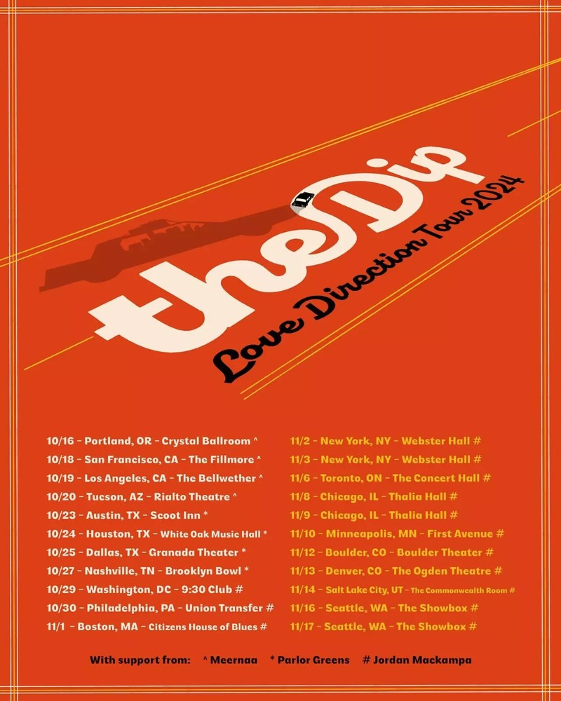 2024 The Dip Love Direction Tour Poster for Music Lovers