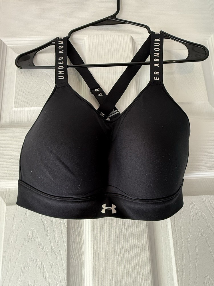 Under Armour Women's Infinity High Sports Bra Crossback Adjustable Straps Size L