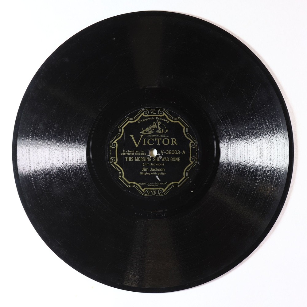 Prewar Blues 78 - Jim Jackson - This Morning She Was Gone - Victor V-38003