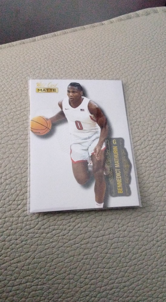 2022-23 Wild Card Matte Draft - Bennedict Mathurin #MB-7 White (RC)