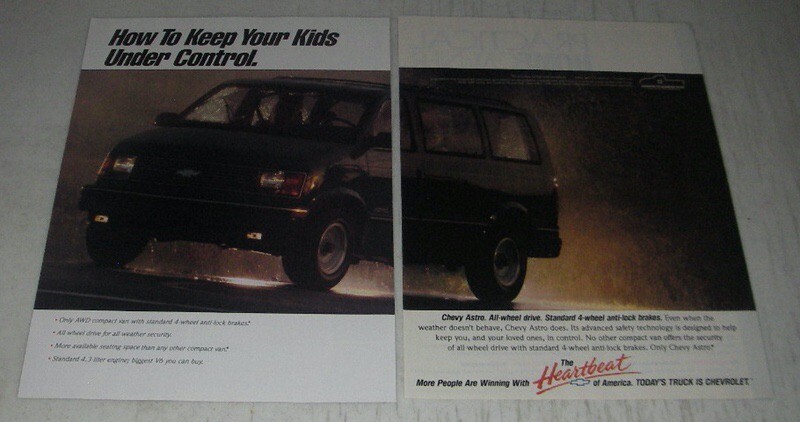 1991 Chevrolet Astro Ad - How to keep your kids under control
