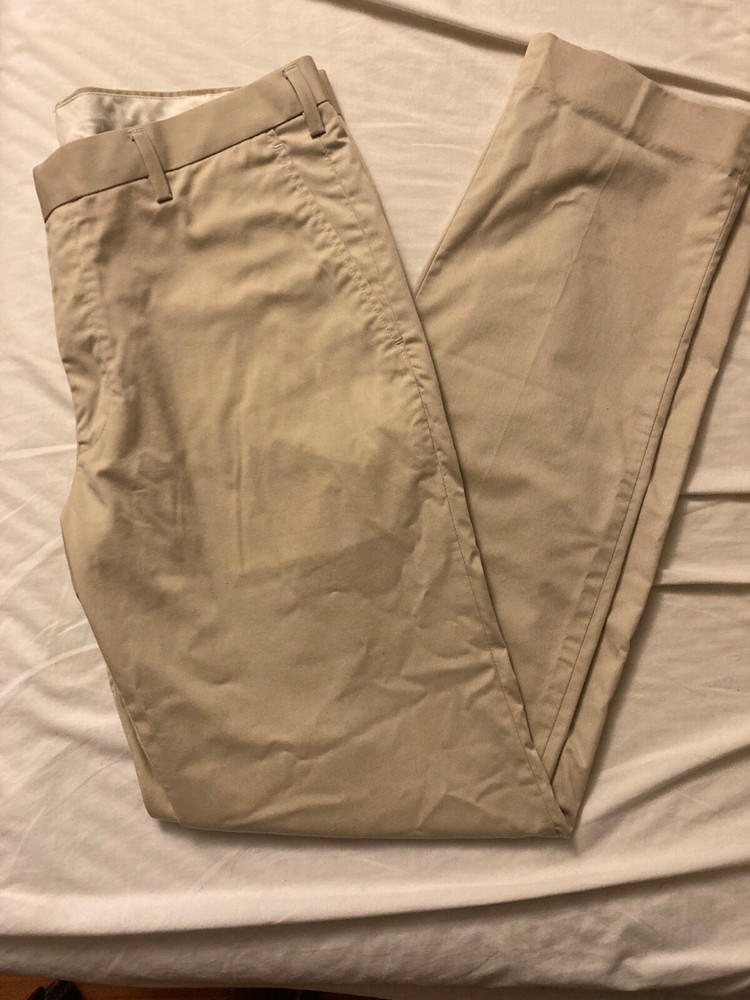 uniqlo dry light khaki pants 34 x 34