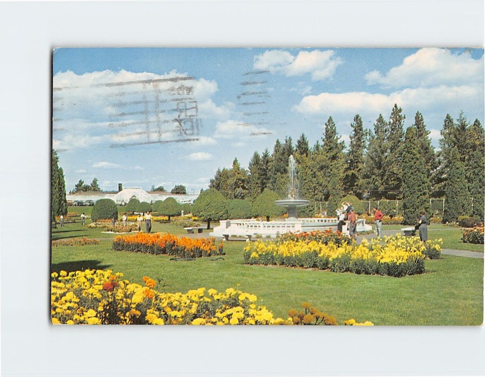 Postcard Duncan Gardens Spokane Washington USA
