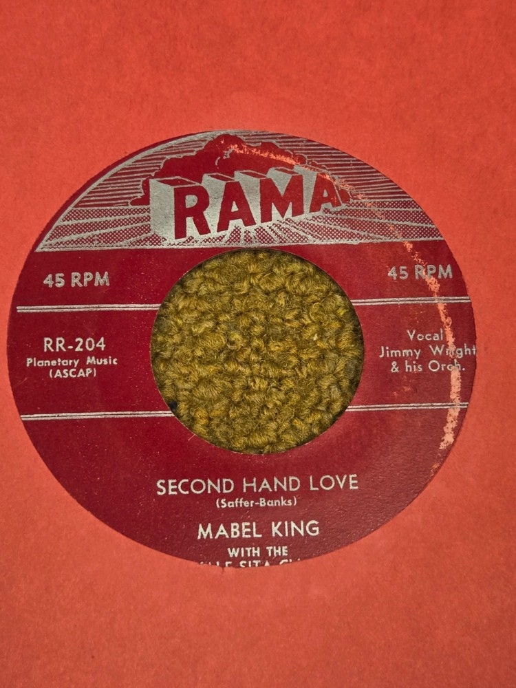 45 RPM Mabel King RAMA 204 Second hand love / Symbol Of Love VG+