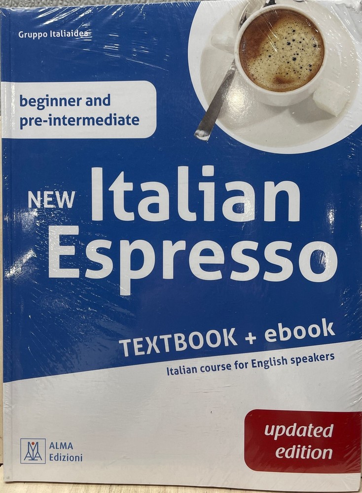 New Italian Espresso Textbook + ebook Italian Course for English Speakers PB