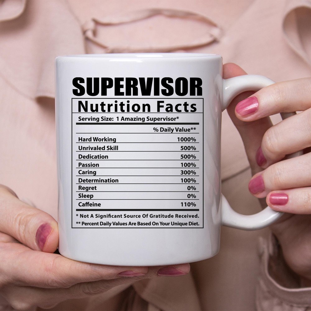 Hilarious Boss Nutrition Facts Coffee Mug - Perfect Gift for Office Humor  