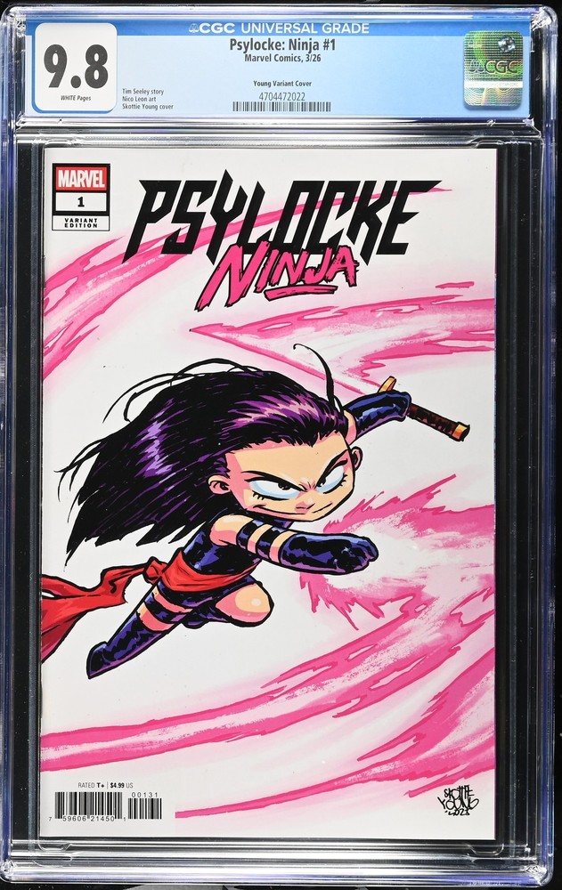 Psylocke: Ninja 1 CGC 9.8 Skottie Young Variant Cover
