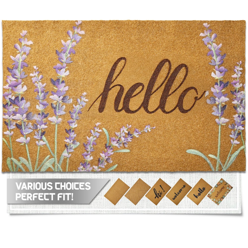 Durable Artificial Coir Welcome Door Mat for Indoor Outdoor Use