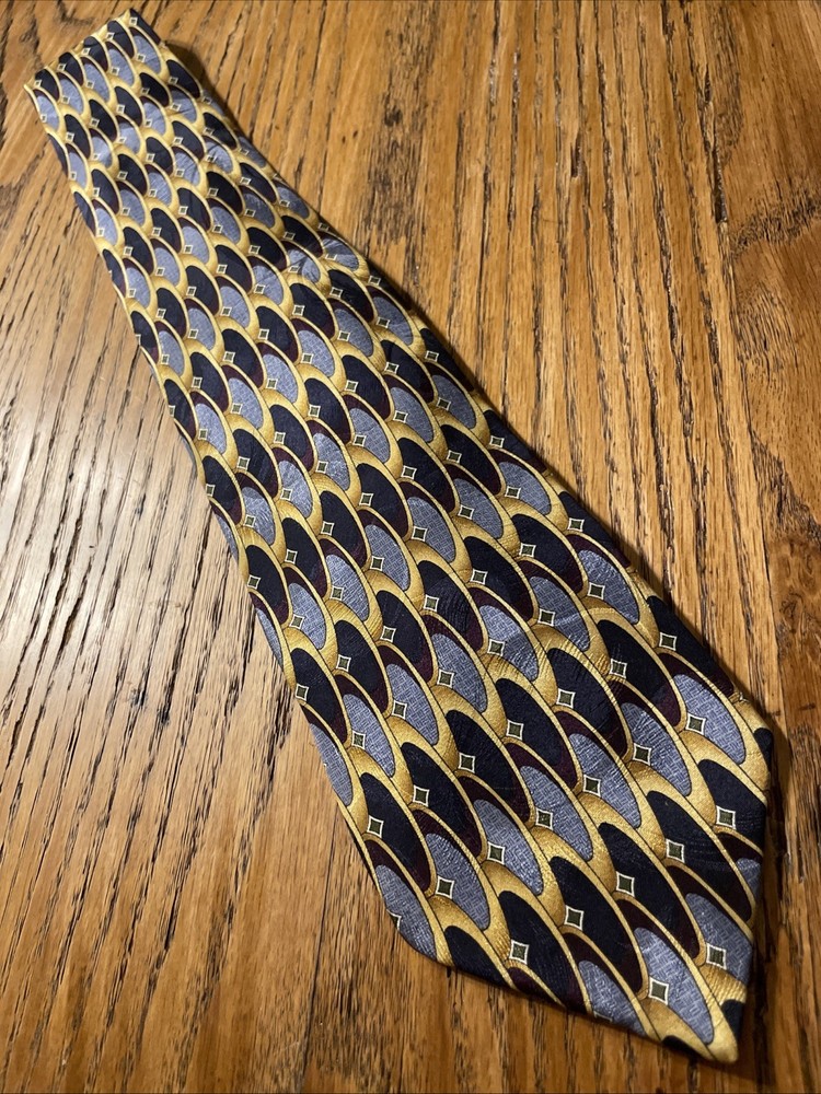 Vintage EUC Z Inc. Geometric Op Art Silk Tie Men’s Necktie
