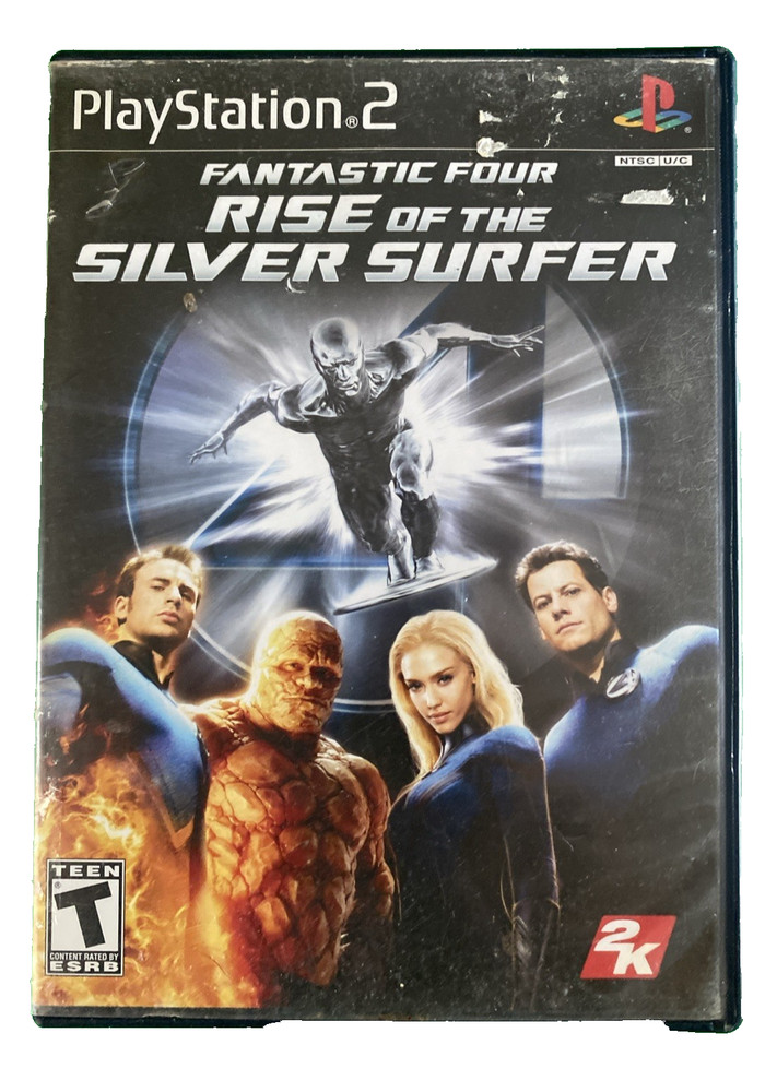 Fantastic Four Rise of the Silver Surfer Playstation 2 PS2  Has Manual Not Teste