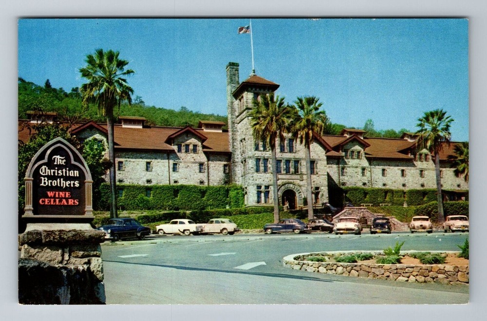 St Helena CA-California, Christian Brothers Wine Cellar, Vintage Postcard