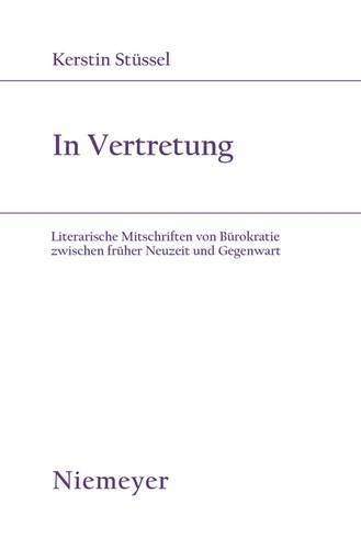 Kerstin Stüssel In Vertretung (Paperback) Studien Zur Deutschen LiteraturAnother great item from Rarewaves USA | Free delivery!