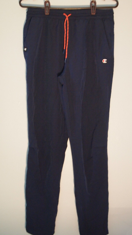 Champion Track Pants Women's Small Pull On Athletic Lightweight Stretch Blue