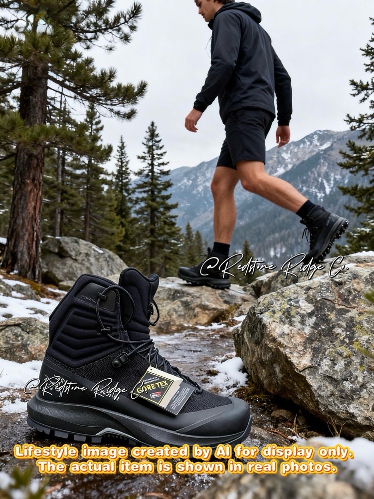 Arc'teryx Aerios AR Mid GRX MEN’s Hiking boots BLACK PILOT SIZE8.5us VIBRAM sole