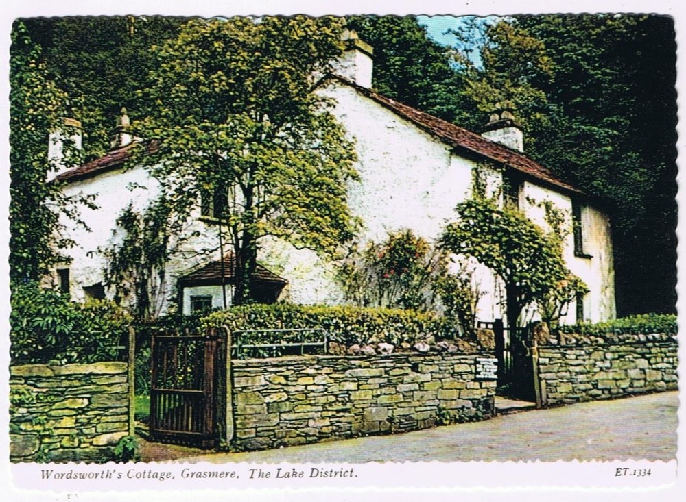Postcard Wordsworth's Cottage Grasmere The Lake District England UK