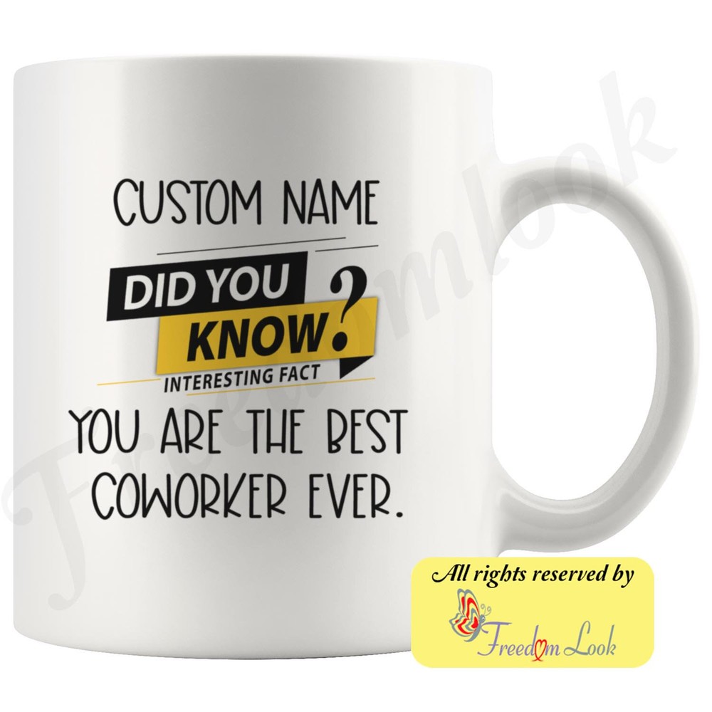 Coworker Coffee Mug Coworker Personalized Gifts Best Coworker Birthday Gift