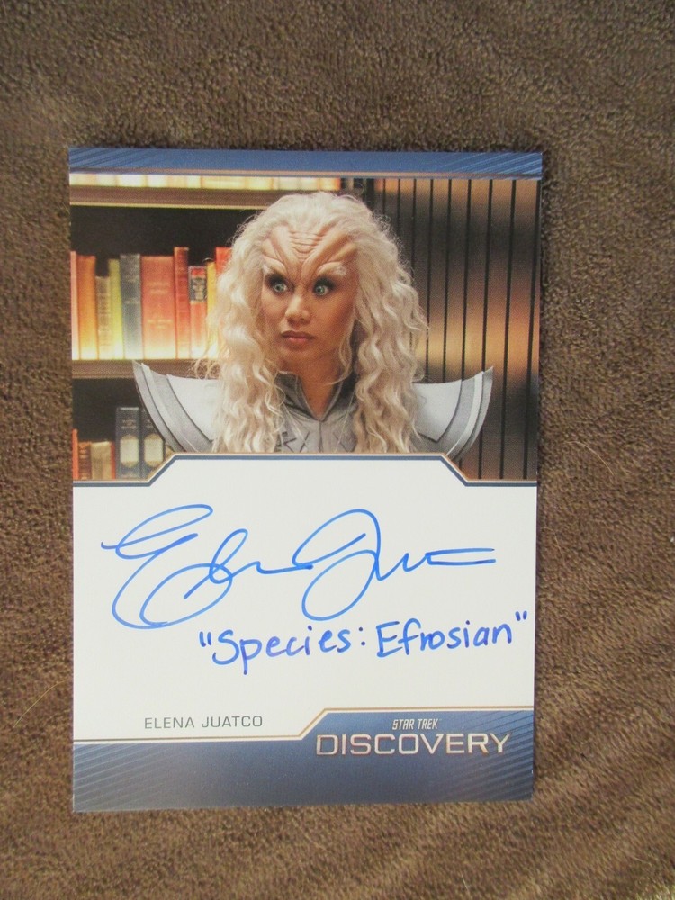 Star Trek Discovery Season 5 ELENA JUATCO Inscription Autograph