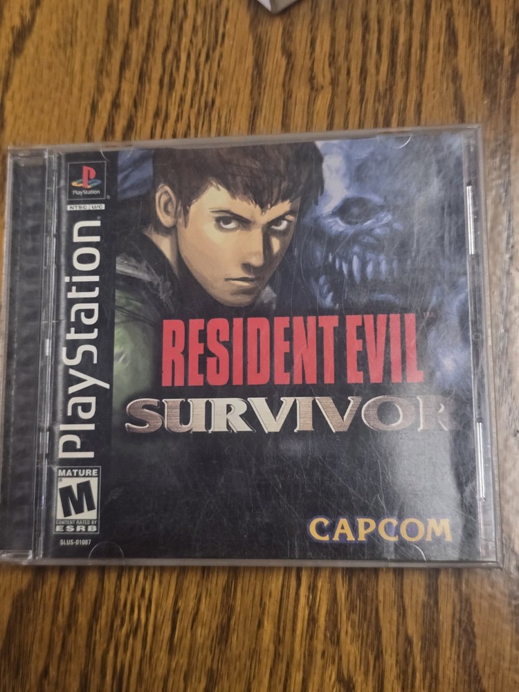 PS1 Resident Evil Survivor Sony PlayStation 2000 Complete CIB w/ Reg Card Capcom