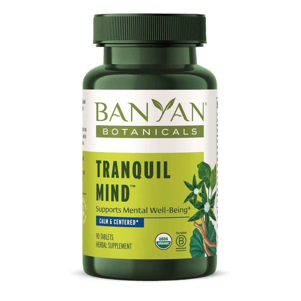 Banyan Botanicals Tranquil Mind – Organic Supplement with Guduchi, Gotu Kola ...
