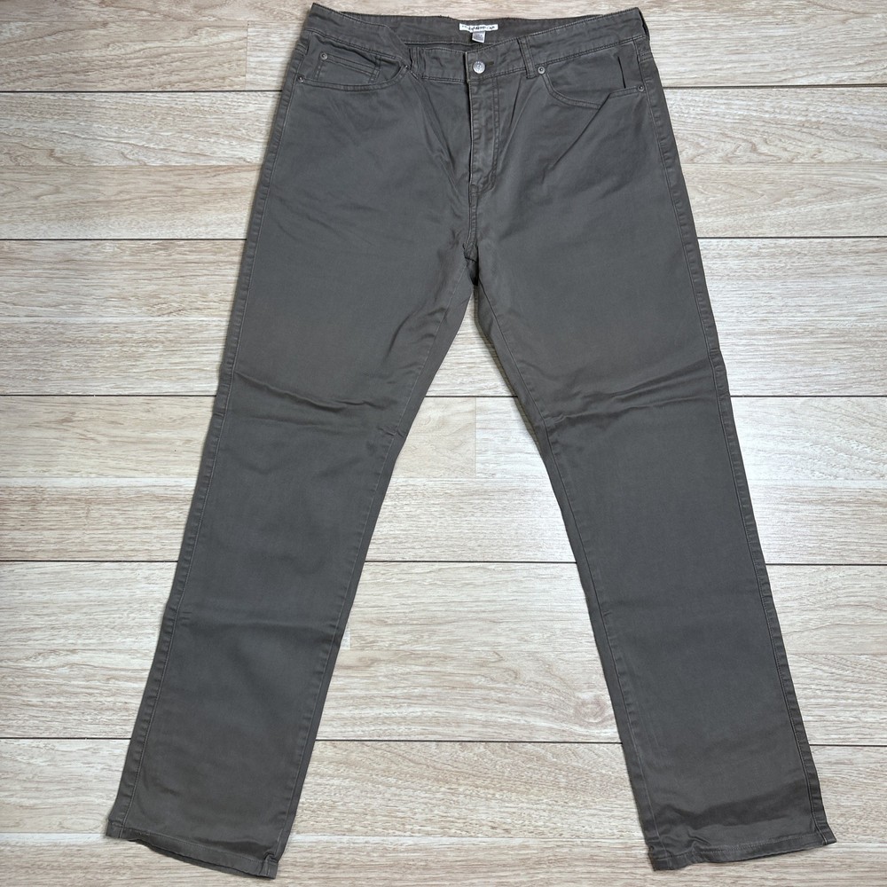 Peter Millar Pants Stretch Brown Chino Golf Mens 36X31 Casual Travel MF16B93