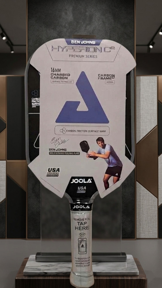 JOOLA Ben Johns Hyperion C2 CFS 16mm Pickleball Paddle Black Carbon Frame  New