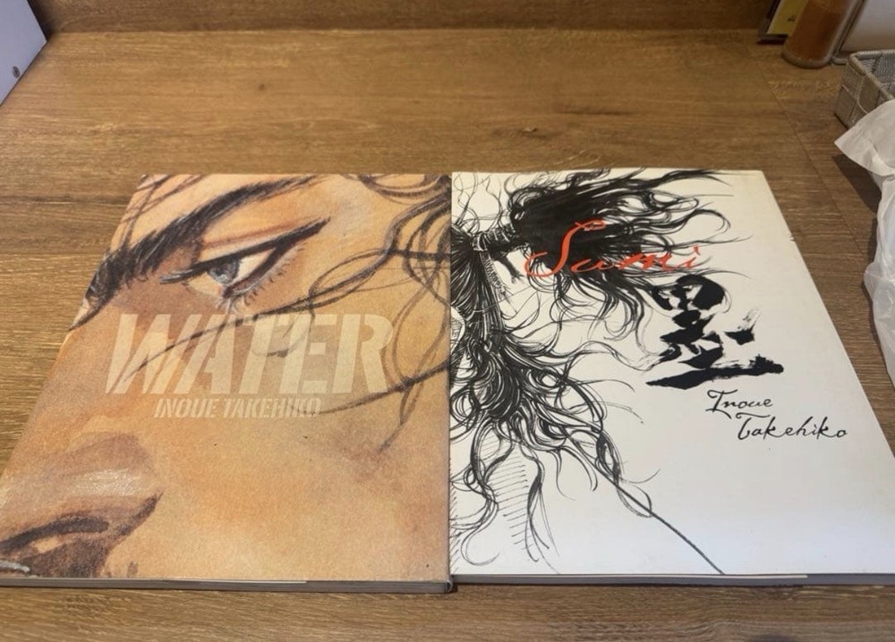 Takehiko Inoue Vagabond Art Book Set of 2 Illustration Art Book Sumi & WATER JPN