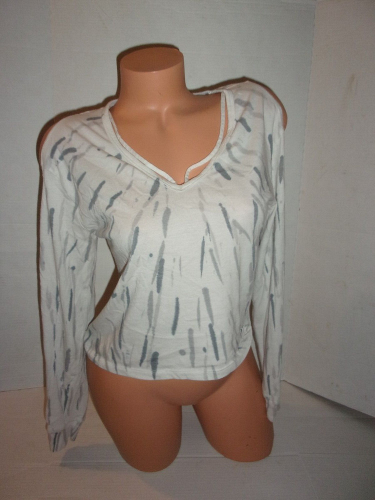 Victoria's Secret PINK long sleeve tie dye cold shoulder tee  XS