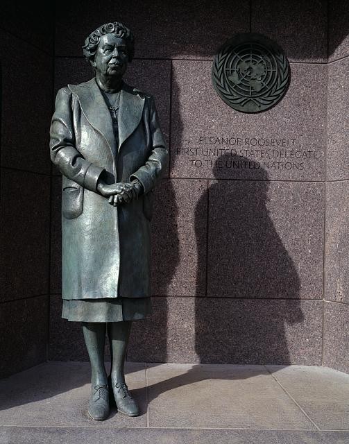Eleanor Roosevelt,Franklin Delano Roosevelt Memorial,Washington,DC,Highsmith