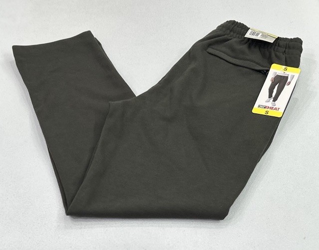 32 Degrees Heat Men's Drawstring Straight Leg Pants, Green, Size S
