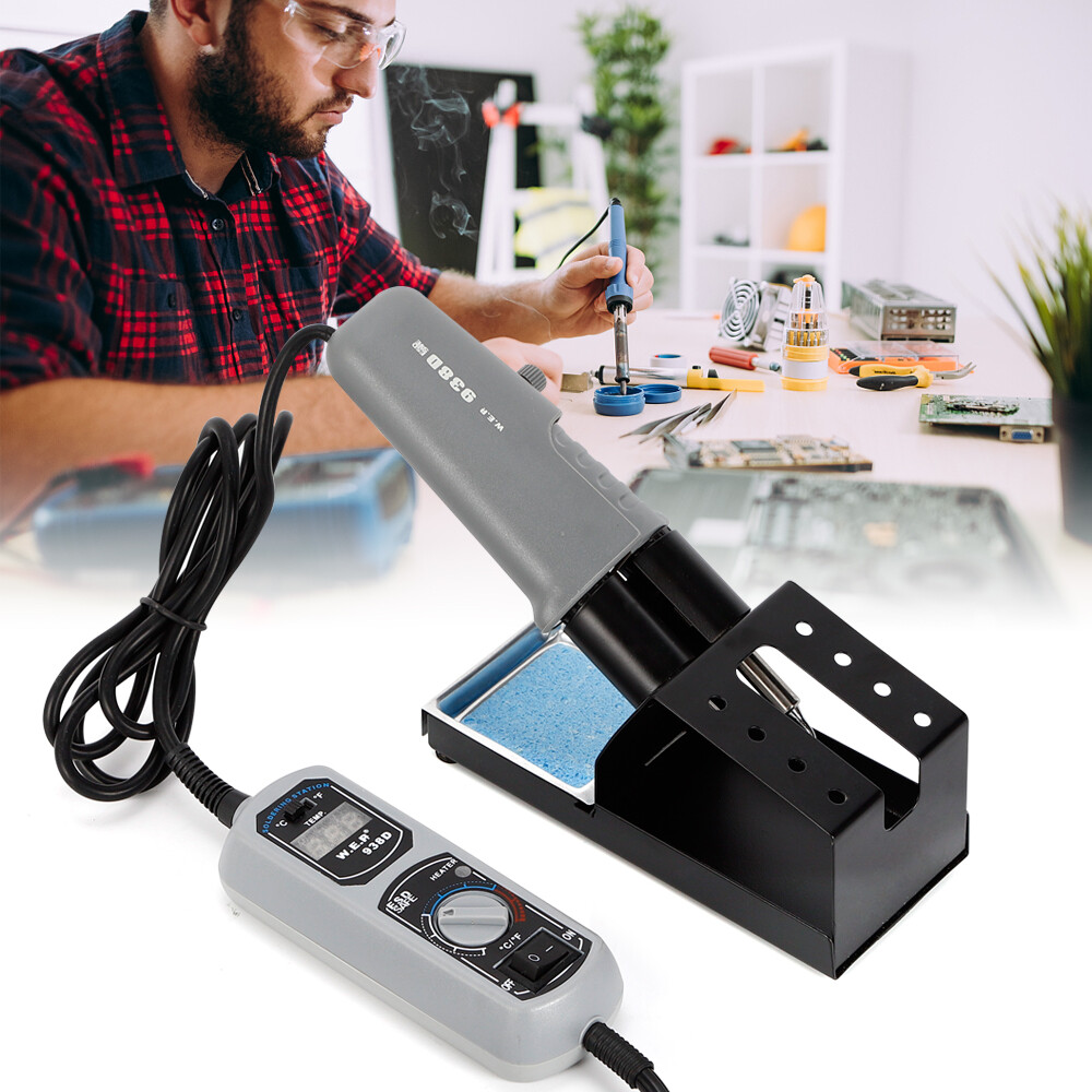 Digital Desoldering Hot Tweezers Mini Soldering Iron Station for BGA SMD 938D US