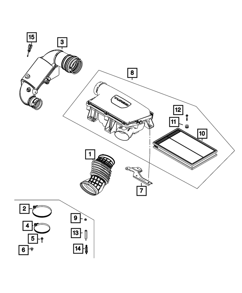 Genuine Mopar Air Cleaner Assembly 68567273AA OEM Replacement