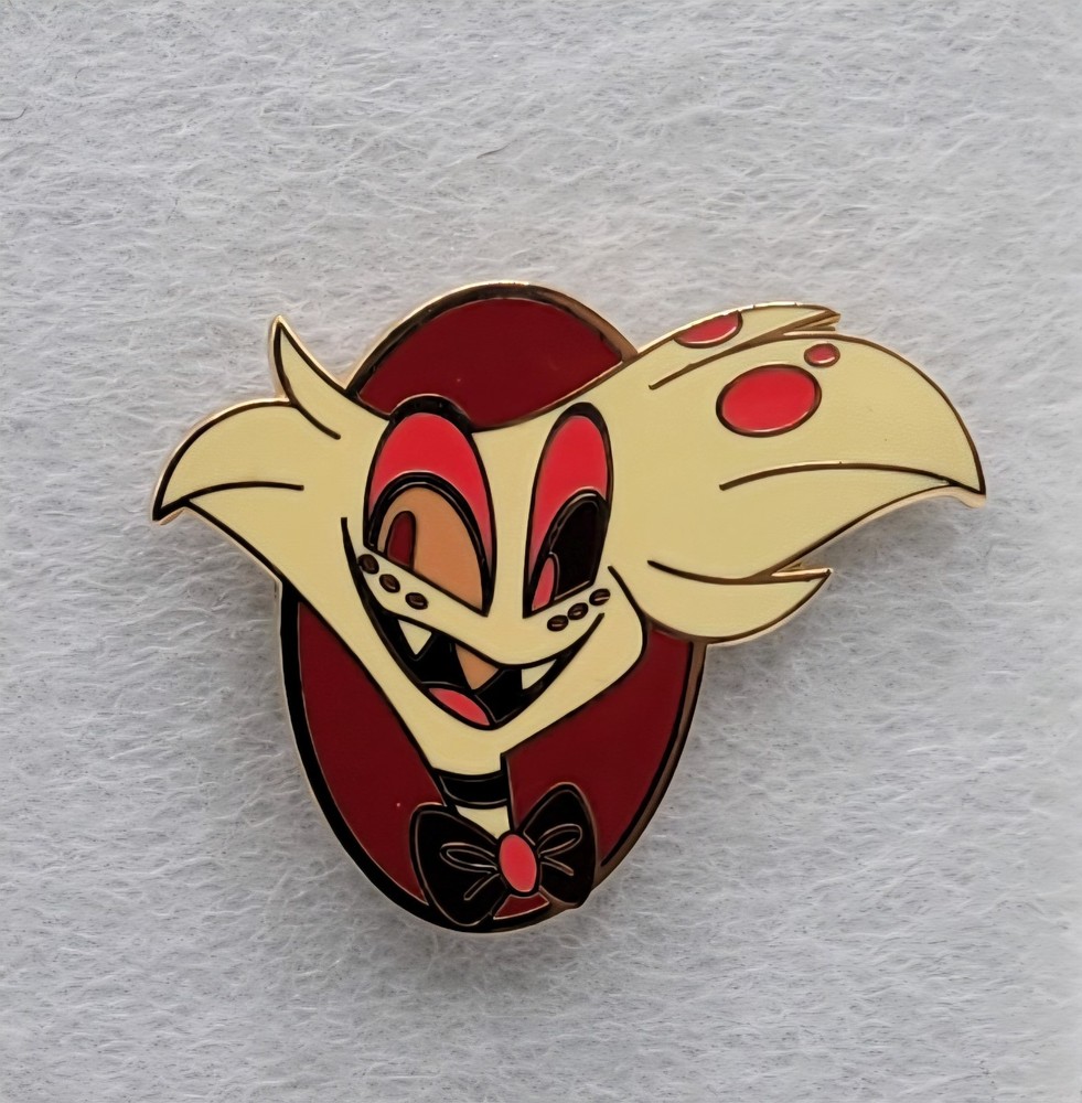 Fanmade Hazbin Hotel Americanvvitchcraft Angel Dust Enamel Pin Vivziepop