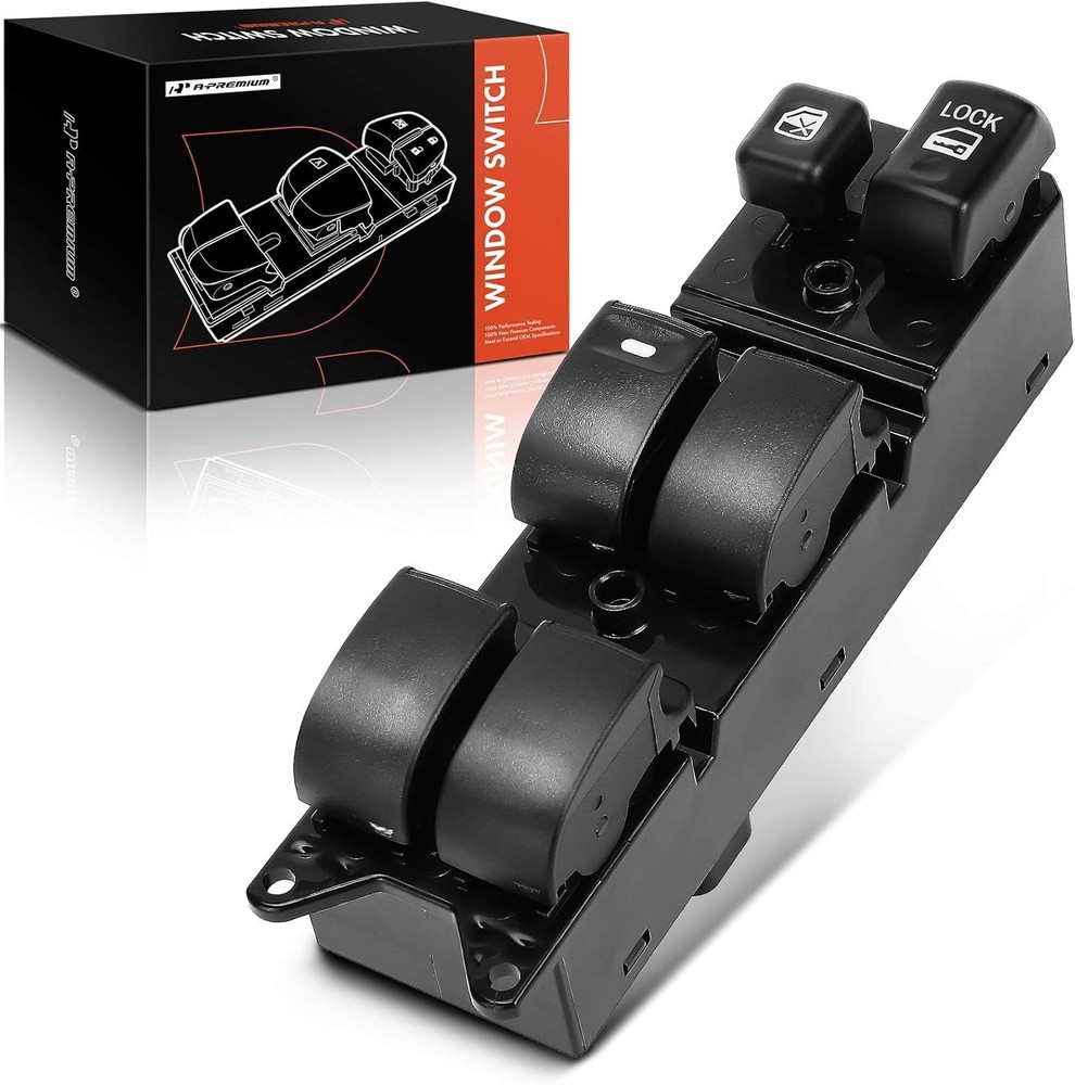 A-Premium Black Electric Power Window Switch for Driver Side Front