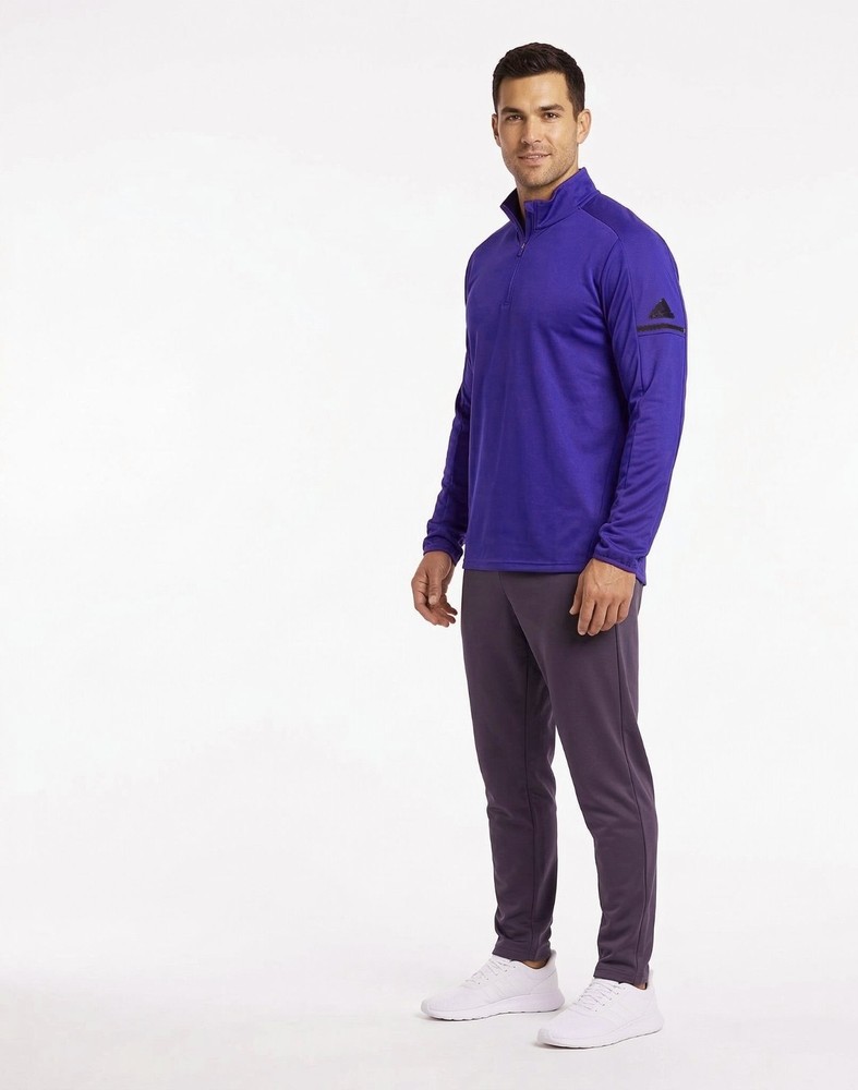 ADIDAS 1/4 ZIP MENS Activewear PULLOVER SHIRT PURPLE Size 2XL MSRP $75
