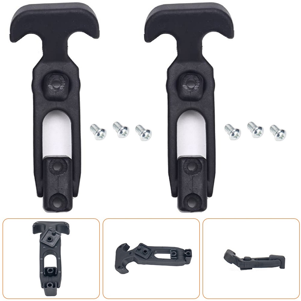 2 Pcs Rubber Flexible T-Handle Hasp Draw Latch for Tool Box, Cooler, Golf Cart