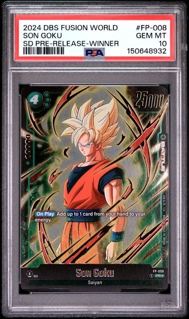 2024 Dragon Ball Scg Son Goku Sd Pr-Winner Fw Sd Pr Event #Fp-008 Psa 10RCH IS ACCEPTING CONSIGNMENTS! UP TO 95% PAYOUTS!