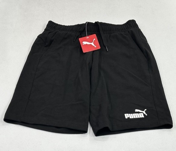 Puma Men's Jersey Drawstring Shorts, Black, Size S