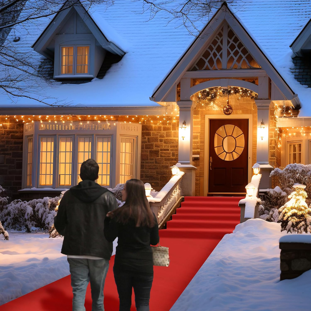 Red Carpet Runner for Party,140Gsm 2.6Ftx15Ft Carpet Party Decorations Runway Ru