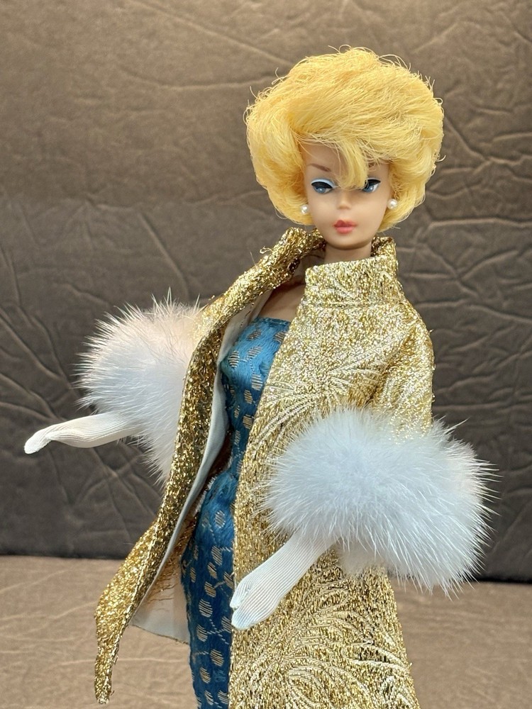 Vintage Barbie Clone Peggy Ann Evening Coat And Premier Or Bab’s Brocade Dress