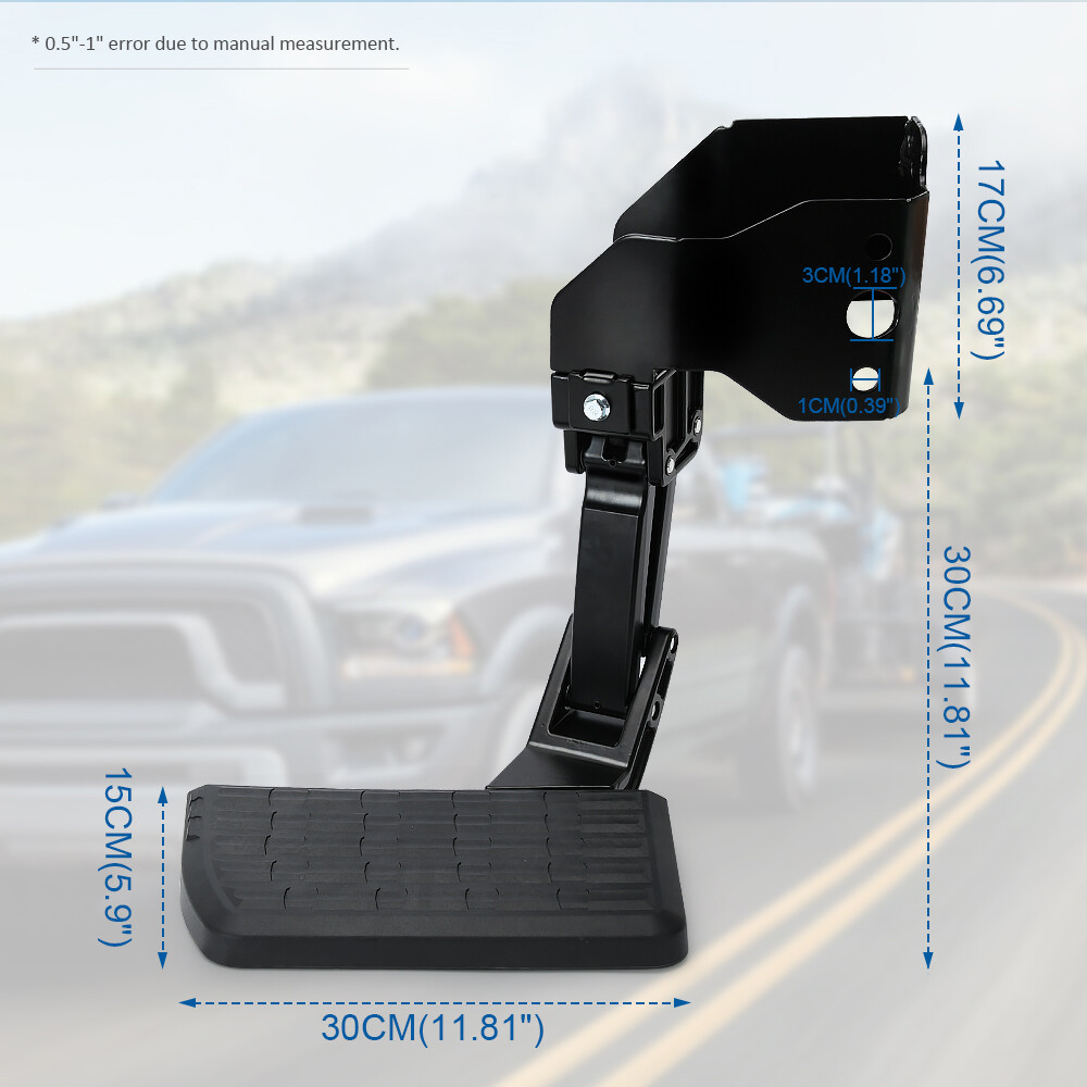 75306-01A Retractable Bumper Step For 2009-2022 Dodge Ram 1500 2500 3500 Bedstep