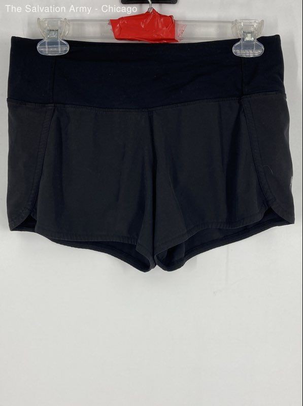 Lululemon Womens Black Elastic Waist Activewear Athletic Shorts Size Small