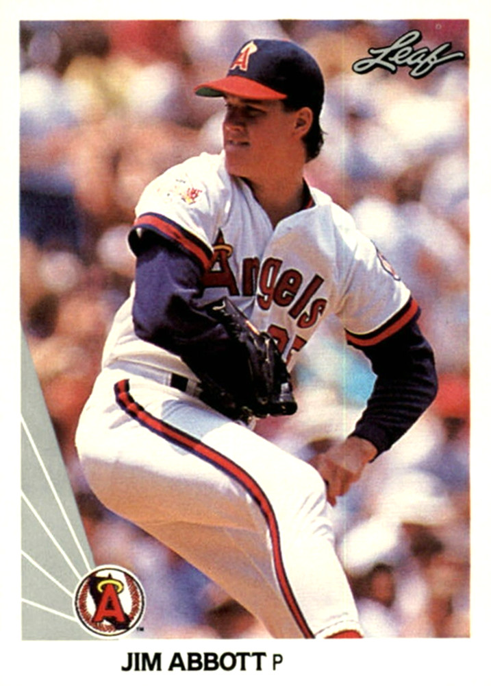 1990 Leaf #31 Jim Abbott California Angels
