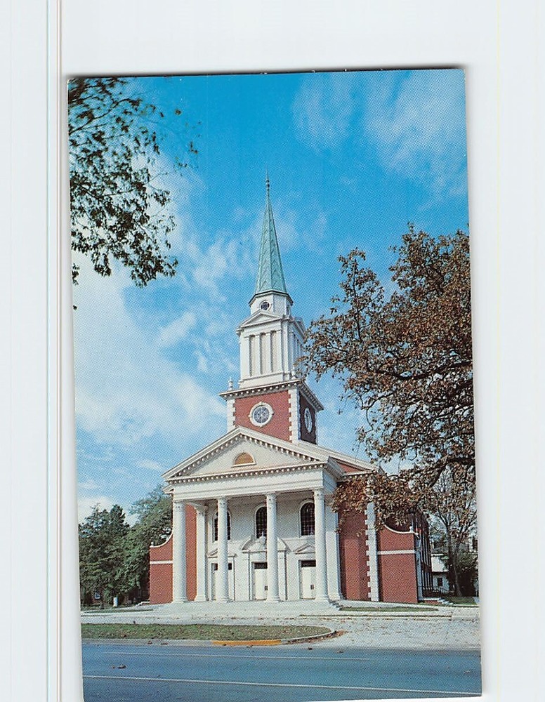 Postcard First Baptist Church Aiken South Carolina USA