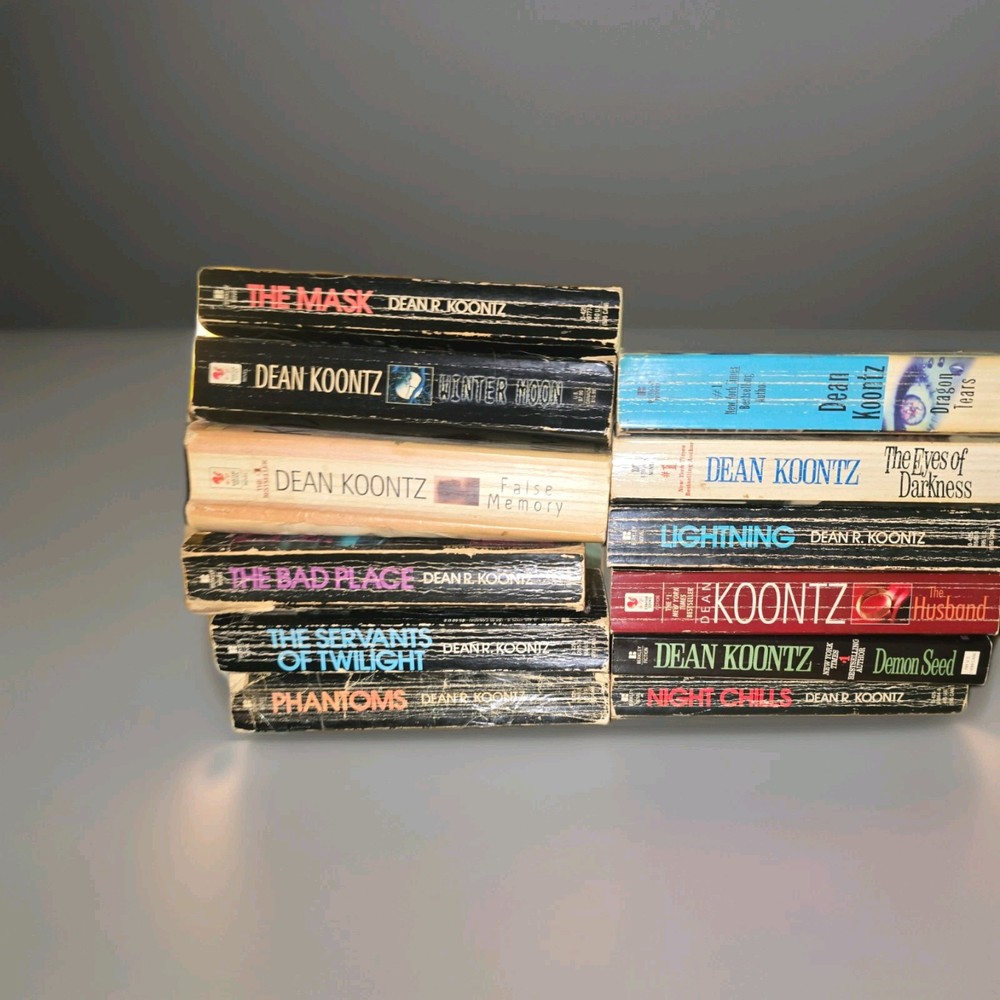 Dean Koontz Paperback Novel Lot - Horror/Thriller Fiction, English, Adults