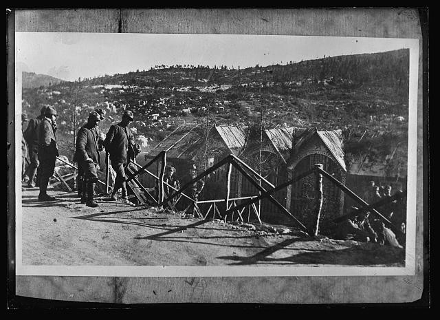 Italy 1918 American Red Cross Rest House Italian Soldiers Mountain Front