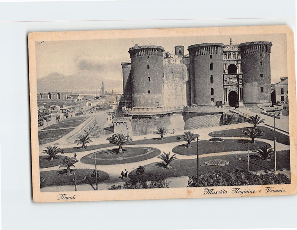 Postcard Castel Nuovo Naples Campania Italy