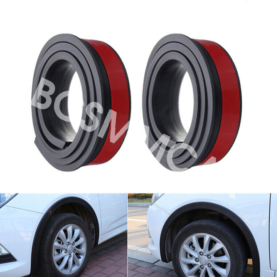 Car Wheel Fender Extension 2X 1.5m Moulding Flares Trim Strip Cars Accessories
