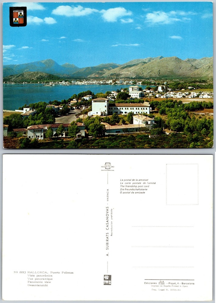 Continental Puerto Pollensa Mallorca Postcard