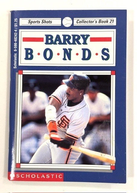 1994 Barry Bonds Sport Shots Collector's Book 21, Scholastic Baseball MLB Giants