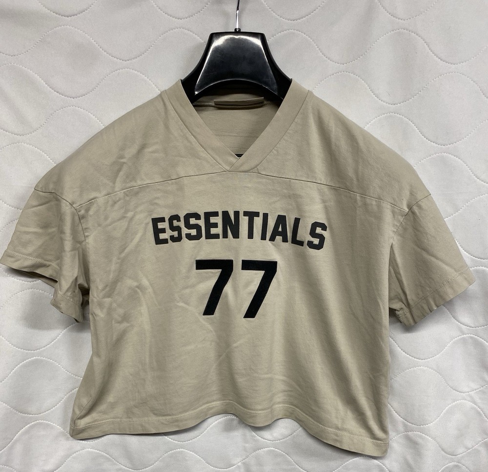 Fear of God Essentials Kid's Football Tee Wheat Size 8  (Pre-Owned)